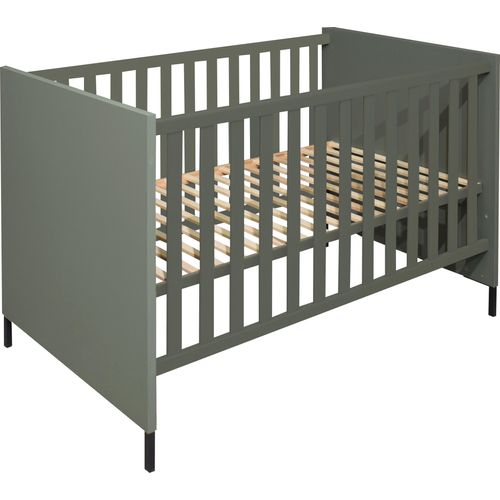 Babybett MÄUSBACHER Babybetten Gr. Lattenrost, Liegefläche B/L: 70cm x 140cm, kein Härtegrad, grün (pine grün) Baby Metallfüße, Metallgriffe