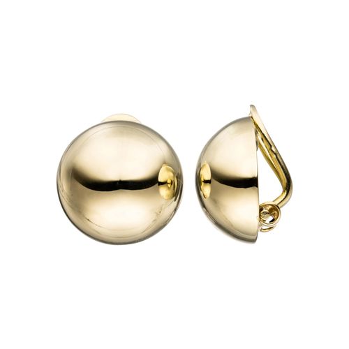 Paar Ohrclips JOBO, gold (gelbgold 333), Ohrringe, Damen, Gelbgold 333, rund 333 Gold