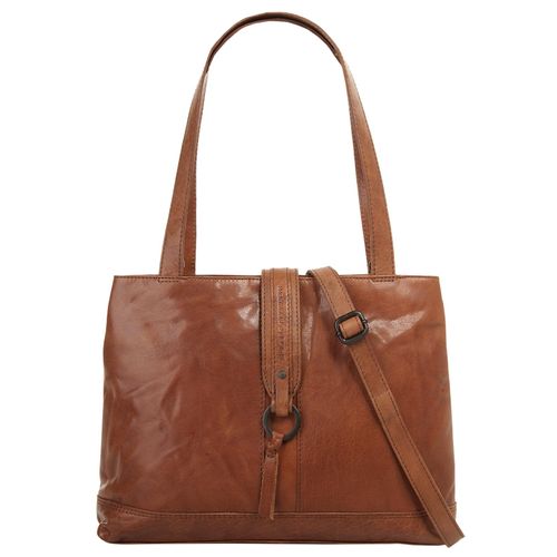 Shopper SPIKES & SPARROW, Damen, Gr. B/H/T: 34cm x 27cm x 7cm onesize, braun (cognac), Leder, vintage, Taschen, echt Leder