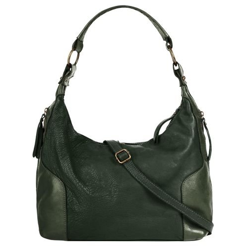 Shopper SAMANTHA LOOK, Damen, Gr. B/H/T: 41cm x 30cm x 11cm onesize, grün, Leder, Taschen, echt Leder, Made in Italy