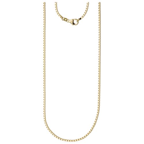 Goldkette JOBO, gelb (gelbgold 585), Halsketten, Damen, Gelbgold 585, L: 60cm, Venezianerkette 585 Gold diamantiert 60 cm 2 mm