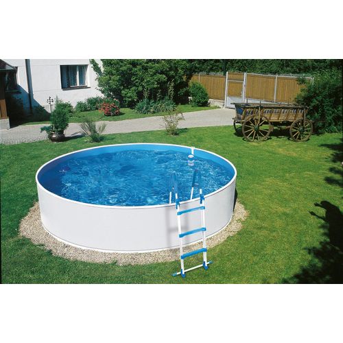 Rundpool MY POOL BWT, weiß, H:90cm Ø:460cm, Schwimmbecken, 3-tlg., ØxH: 460x90 cm