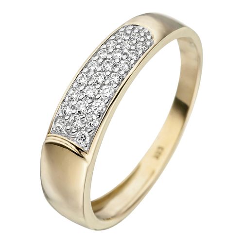 Goldring JOBO Fingerringe Gr. 52, Gelbgold 333, goldfarben (gelbgold 333) Damen 333 Gold mit Zirkonia