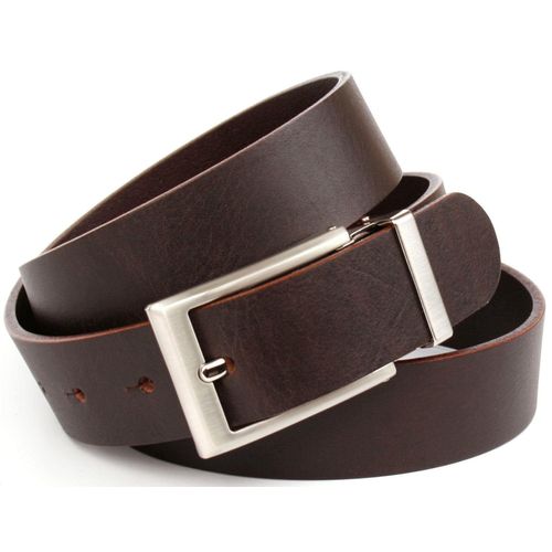 Ledergürtel ANTHONI CROWN, Damen, Gr. 100, braun, Leder, unifarben, Gürtel, 3,5 cm Casual-Vollledergürtel