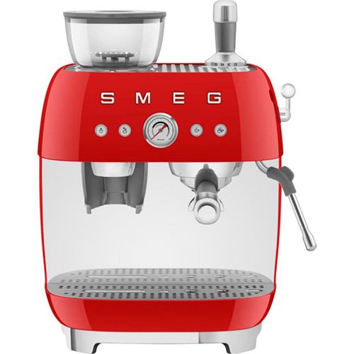 SMEG Espressomaschine "EGF03RDEU" Kaffeemaschinen mit integrierter Kaffeemühle rot