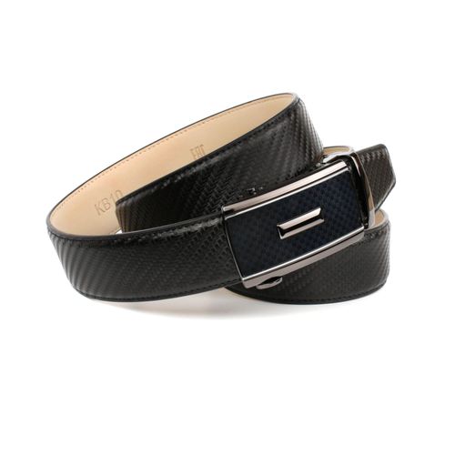 Ledergürtel ANTHONI CROWN, Damen, Gr. 100, schwarz, Rindsleder, casual, Gürtel, Oberfläche gemustert