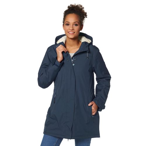 Funktionsjacke POLARINO, Damen, Gr. 44, blau (marine), Obermaterial: 100% Polyester. Futter: 100% Polyester. Kapuzenfutter: 100% Polyester. Wattierung: 100% Polyester, sportlich, Jacken, Atmungsaktiv, winddicht, wasserdicht. Wassersäule 8000mm