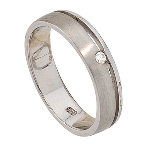Diamantring JOBO Gr. 60, silber (silber 925), Fingerringe, Damen, 60, P1 = bei 10-facher Vergrößerung erkennbare Einschlüsse, Silber 925 (Sterlingsilber)-Diamanten, Silber 925 (Sterlingsilber), Diamanten, 925 Silber mit Diamant