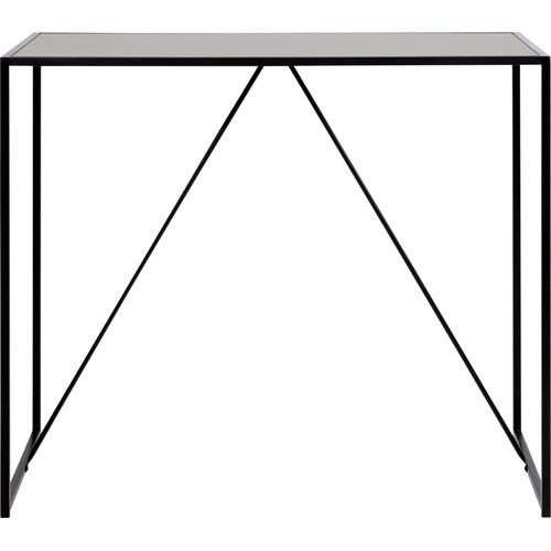 Bartisch ACTONA GROUP, schwarz (esche schwarz, matt schwarz, esche schwarz), B:120cm H:105cm T:60cm, Tische, mit schmalem Metallfuß, Breite 120 cm, in weiteren Variationen