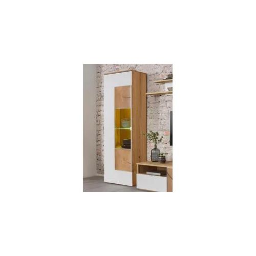 Vitrine VOGL MÖBELFABRIK Schränke beige (altholzeiche/weiß) Höhe 195 cm