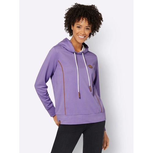 Sweatshirt CASUAL LOOKS Gr. 42, lila (lavendel) Damen Sweatshirts