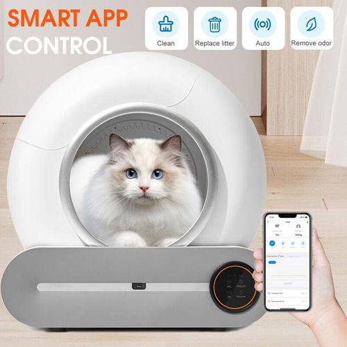 Vinteky - Selbstreinigende Katzentoilette Automatisch Katzenklo mit App-Steuerung Automatische Katzentoilette wifi Große Kapazität