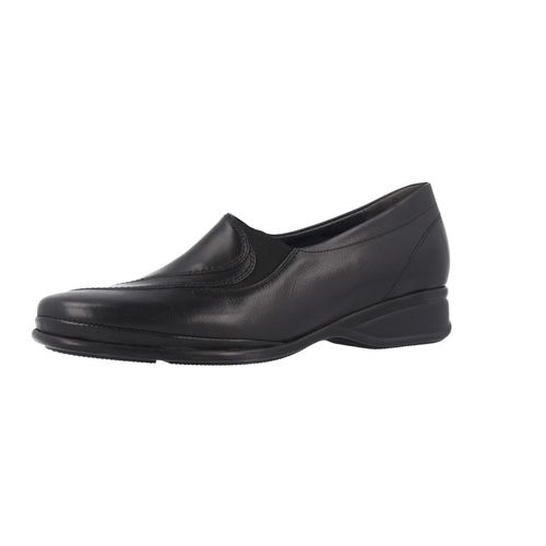 Semler Damen Slipper Sportlich Bequem schwarz