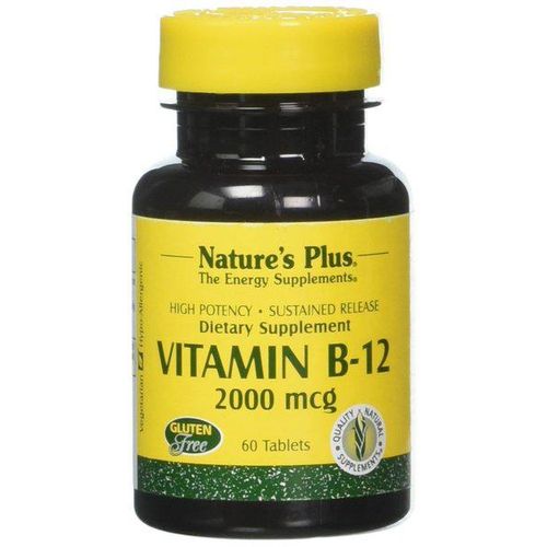 Natures Plus Vitamin B12 (Methylcobalamin) 2000 mcg 60 Tabletten