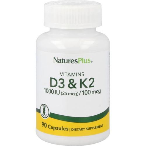 Natures Plus VIT D3 / K2 (1.000 IE / 100 mcg) 90 Kapseln