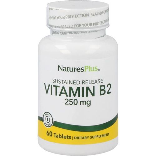 Natures Plus Vitamin B-2 (Riboflavin) 250mg 60 Tabletten