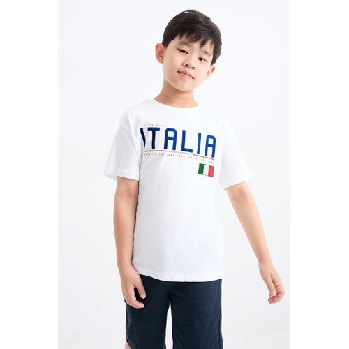 C&A Italië-T-shirt, Wit, Maat: 158