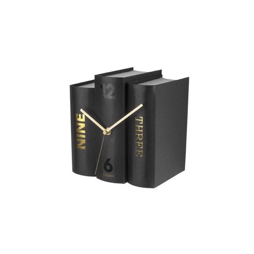 Karlsson Tischuhr »Book Schwarz«
