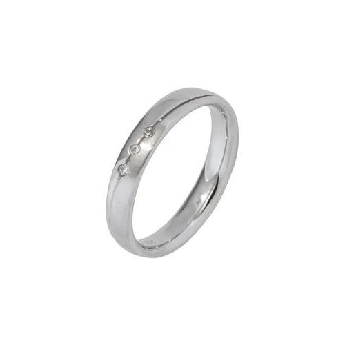 Silberring JOBO Fingerringe Gr. 64, Silber 925 (Sterlingsilber), silberfarben (silber 925) Damen 925 Silber mit Zirkonia