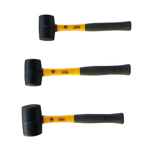 3 tlg Set Gummihammer 370 /500 /700 g Hammer Ausbeulhammer Schonhammer