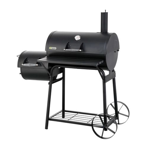 Smoker TEPRO "Smoker Biloxi" Grills Gr. B/H/T: 126 cm x 126 cm x 64 cm, schwarz Smoker BxTxH: 126x63,5x129 cm