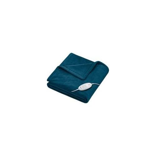 Wärmezudecke HD75 Cosy Ocean, Heizdecke dunkelblau, 130 x 180 cm