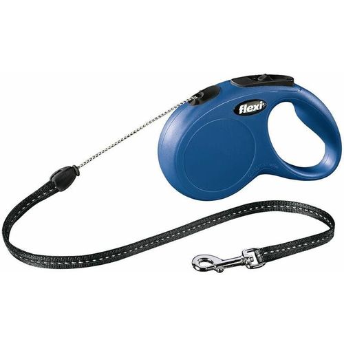 Flexi - Hundeleine New Classic s blau, Seil Leinen