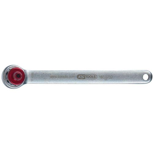 Bremsen-Entlüftungsschlüssel, extra kurz, 11 mm, rot