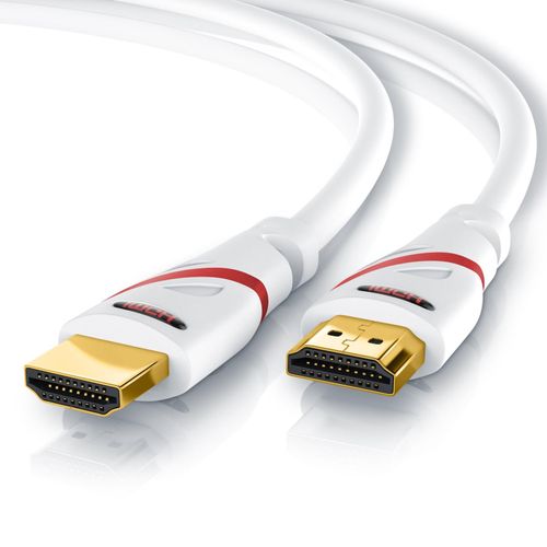 CSL 8k HDMI Kabel 2.1, 4K Ultra HD, UHD, Full HD, 3D, ARC, High Speed mit Ethernet, HDMI Typ A - 12,5m