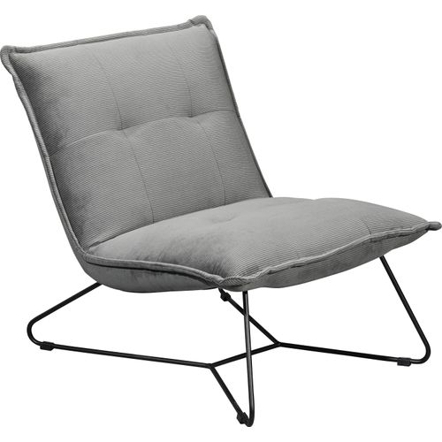 ED EXCITING DESIGN Sessel »Vico«, mit Design-Gestell aus schwarzem Metall, in Cord