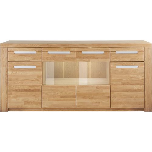 Home affaire Sideboard »Kolding«, Breite 200 cm mit 2 Glastüren und 2 Holztüren
