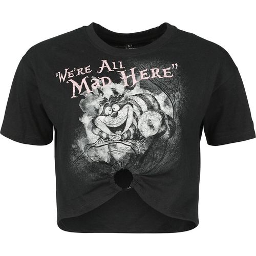 Alice im Wunderland Grinsekatze - We're All Mad Here T-Shirt schwarz in 4XL