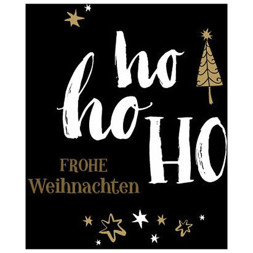 ratioform Geschenketiketten, Ho Ho Ho - Frohe Weihnachten, VE 500 Stk, LxB 35 x 35 mm, ab 2 VE