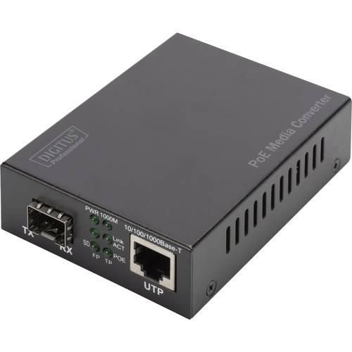 Digitus DN-82140 LAN 10/100/1000 MBit/s, SFP, IEEE 802.3z 1000BASE-LX, IEEE 802.3z 1000BASE-SX Medienkonverter 10 / 100 / 1000 MBit/s