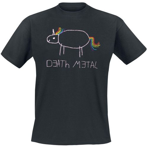 Death Metal T-Shirt schwarz in XL