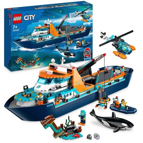 LEGO® Konstruktionsspielsteine Arktis-Forschungsschiff (60368), LEGO® City, (815 St), Made in Europe, bunt