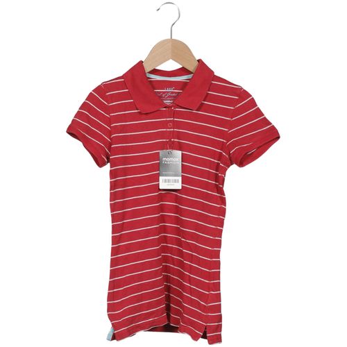 H&M Damen Poloshirt, rot, Gr. 34