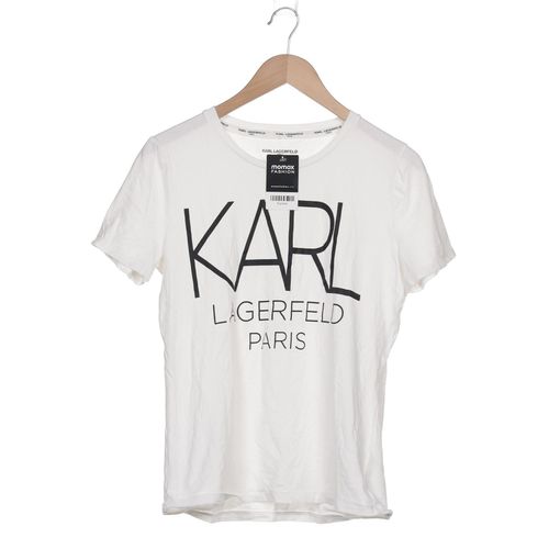 Karl Lagerfeld Damen T-Shirt, weiß, Gr. 36