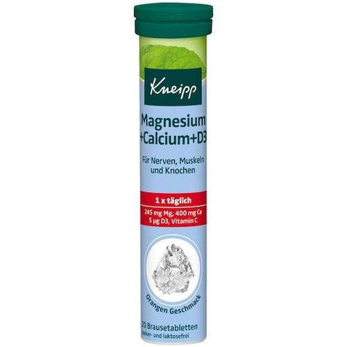 Kneipp Gesundheit Nahrungsergänzungsmittel BrausetablettenMagnesium + Calcium + D3 Brausetabletten