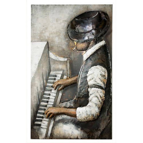 GILDE GALLERY Metallbild »Kunstobjekt Rhythm And Blues«, Musiker, (1 St.)