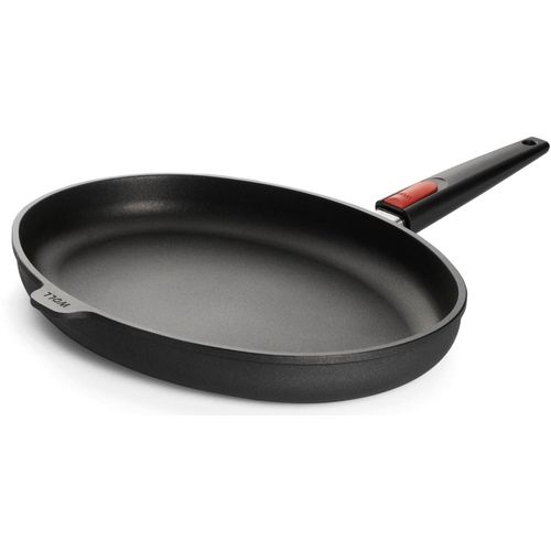 Fischpfanne WOLL MADE IN GERMANY "Nowo Titanium", schwarz, B:28,4cm H:5,5cm L:38cm, Pfannen, Induktion, Made in Germany