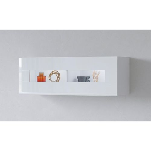 INOSIGN Hängevitrine »Toledo,Breite 131 cm trendige Glasvitrine mit dekorative MDF-Front«, Vitrine mit Glasfront, ohne Beleuchtung, viel Stauraum