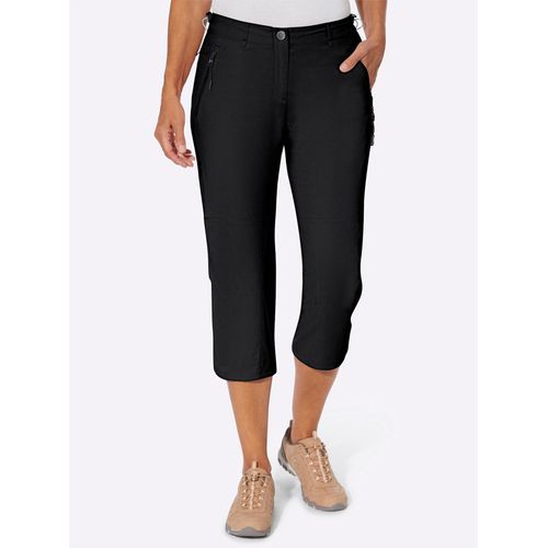 3/4-Hose CASUAL LOOKS Gr. 46, Normalgrößen, schwarz Damen Hosen