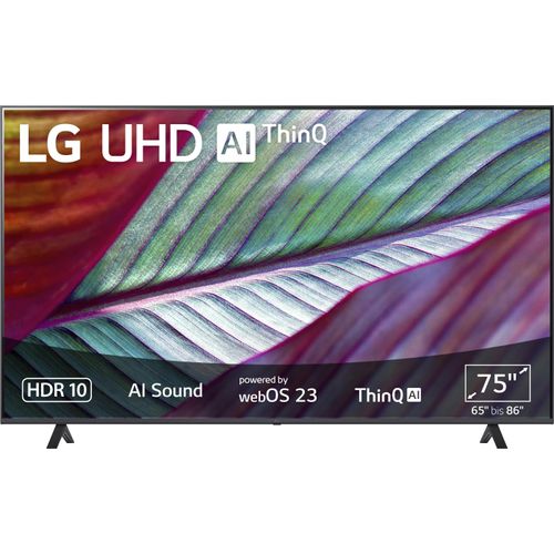 F (A bis G) LG LCD-LED Fernseher UHD,α5 Gen6 4K AI-Prozessor,HDR10,AI Sound,AI Brightness Control schwarz LED Fernseher Bestseller