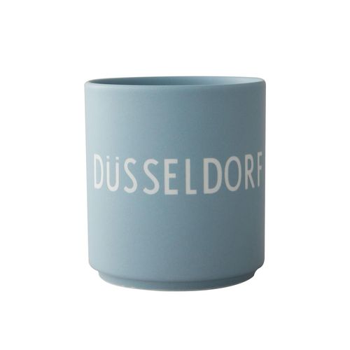 Design Letters - AJ Favourite Porzellan Becher, Düsseldorf / light blue