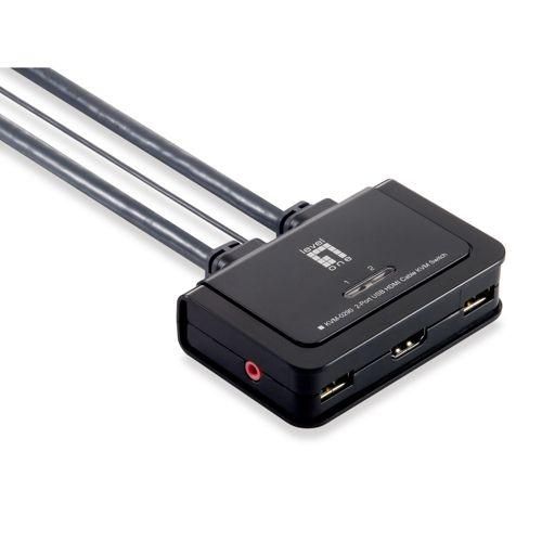 LevelOne KVM-0290 2-Port-USB HDMI-Kabel-KVM-Switch