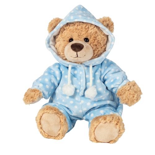 HERMANN Teddy COLLECTION® Teddybär "Schlafanzugbär", 30 cm, blau