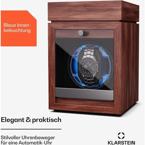 Klarstein Klarstein Uhrenbeweger für Automatikuhren, Automatik-Uhrenbeweger für 1 Uhr, Automatikuhr Uhrenbeweger mit Acryl-Tür, Automatischer