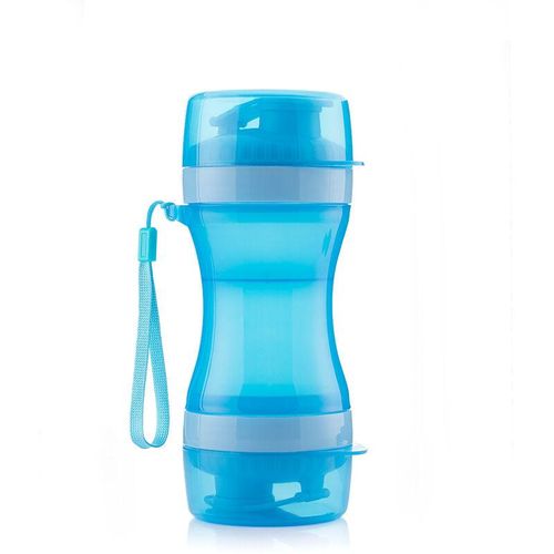 Innovagoods - botella con depósito de agua y comida para mascotas 2 en 1 pettap V0103141
