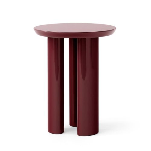 &Tradition - Tung Table JA3, Ø 38 x 48 cm, burgundy red